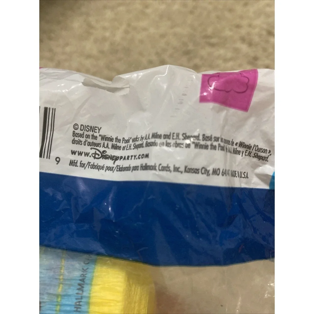 Vintage Winnie the Pooh Disney Baby's Or Toddlers Birthday Crepe Paper Streamer